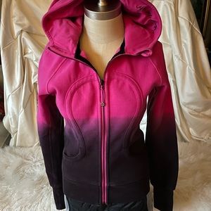 Lululemon "Special Edition " Ombré Cotton Zip Up Jacket Size 6